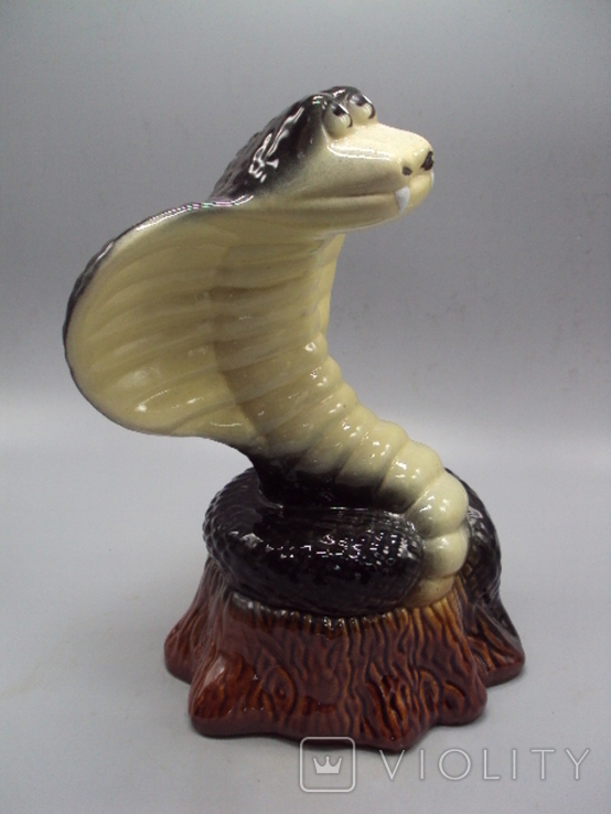 Piggy bank, ceramics, figure, snake, cobra, height 26 cm, photo number 8