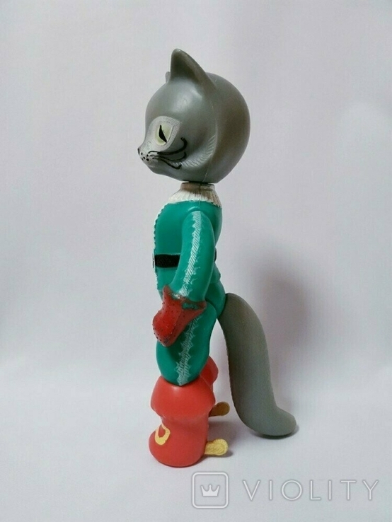Игрушка кукла Ссср кот в сапогах цена клеймо 35 см. фабрика Малыш 70 е годы, фото №3