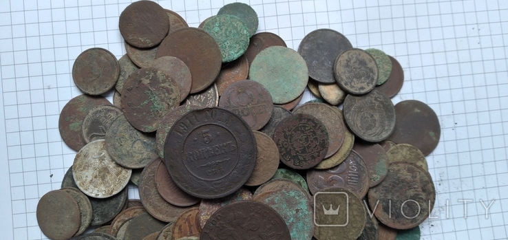 Монети різні копані 137 шт, фото №5