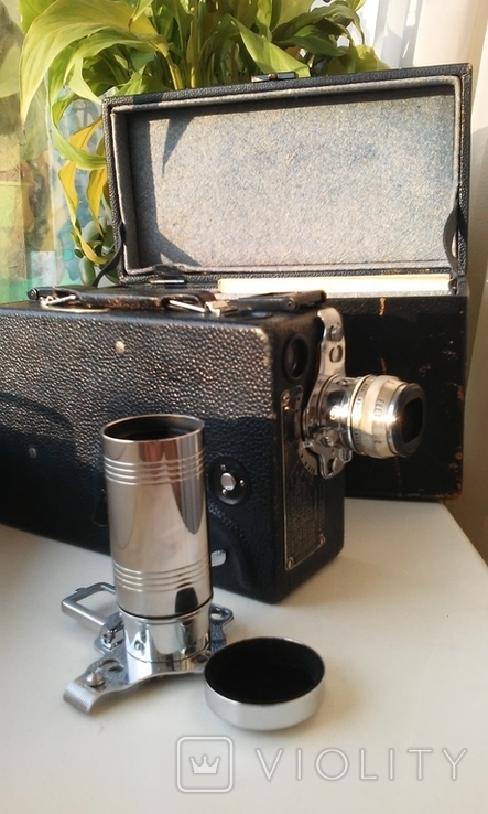 Кинокамера Kodak Cine, model BB. 1934 год. 16 мм кинопленка., фото №5