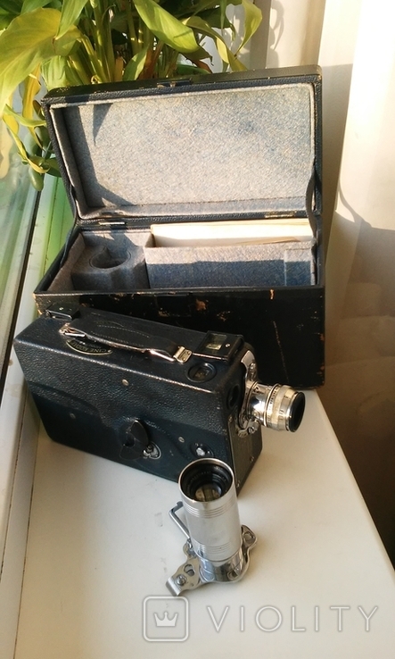 Кинокамера Kodak Cine, model BB. 1934 год. 16 мм кинопленка., фото №6