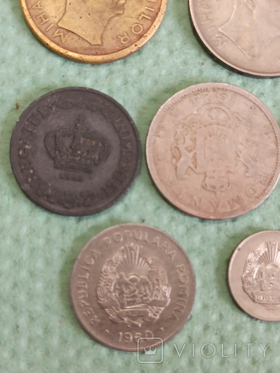 Набор монет довоенной и военной Румынии разного номинала + бонус., фото №8