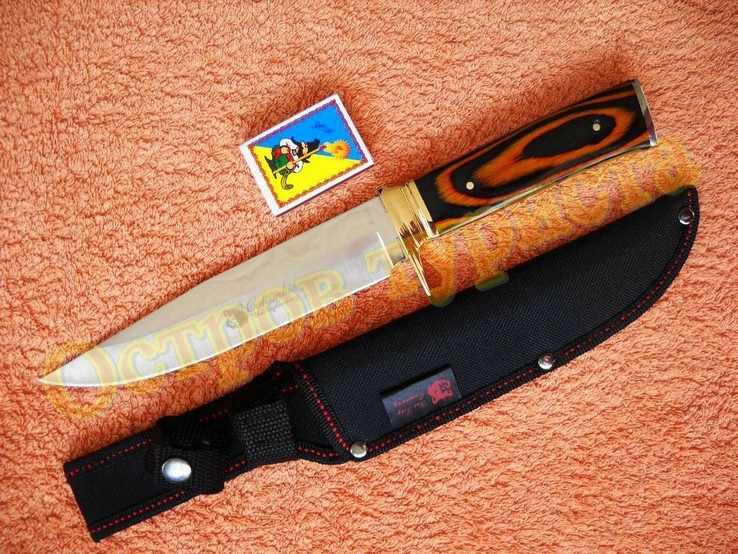 Нож охотничий крепкий Columbia G36 с ножнами, photo number 6