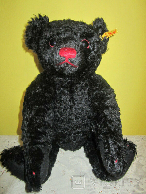 Ведмідь з горбом і гарчанням Steiff Black Classic Teddy Bear 46см Німеччина, фото №2