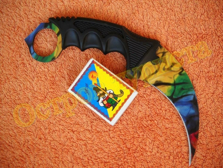 Нож керамбит Rainbow с чехлом CS:GO, numer zdjęcia 3