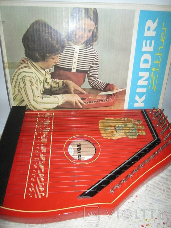 Цитра музична іграшка нова 1980г ГДР, фото №7