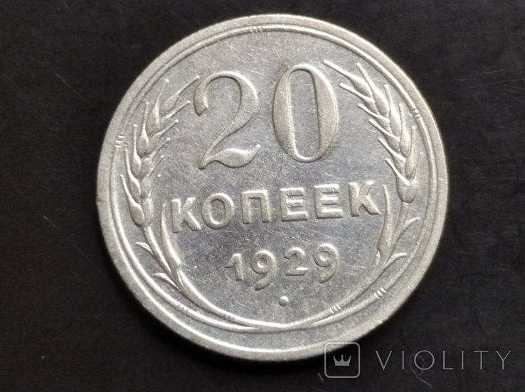 20 kopecks 1929 silver.