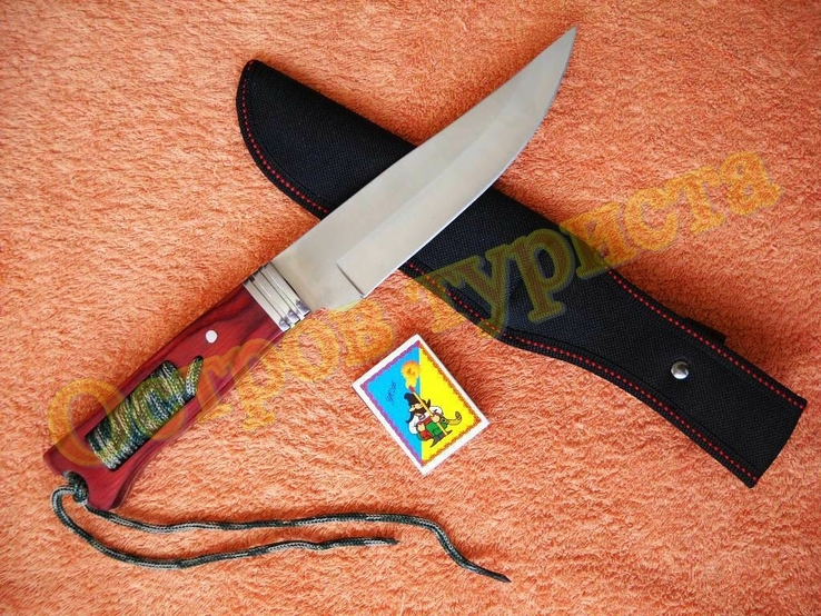 Нож охотничий тактический Columbia XF 82 деревянная рукоять, фото №4