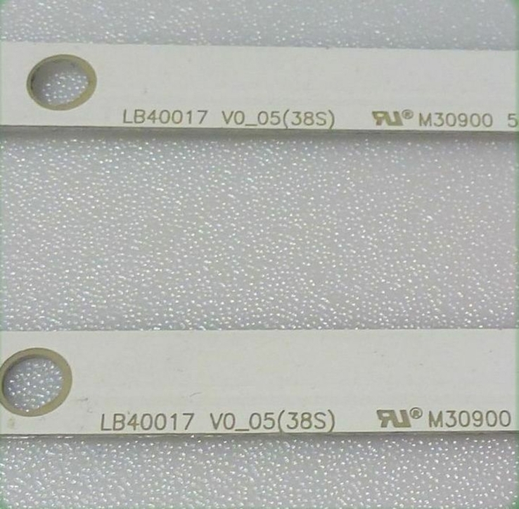 LED подсветка LB40017 V005 (38S) , LB40017 V10338S, 17DLB40VXR1 Toshiba 40L2863, 40L3653, фото №4