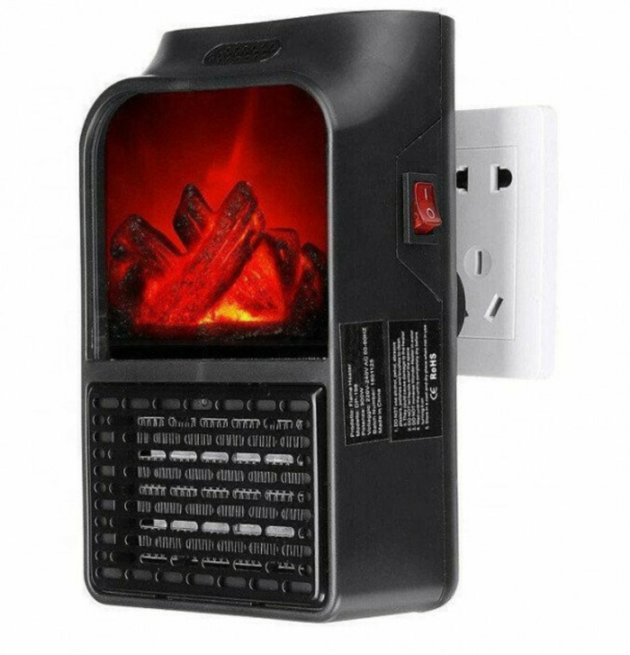 Портативний обігрівач Flame Heater 900 Вт, тепловий вентилятор, обігрівач для дому,, photo number 2