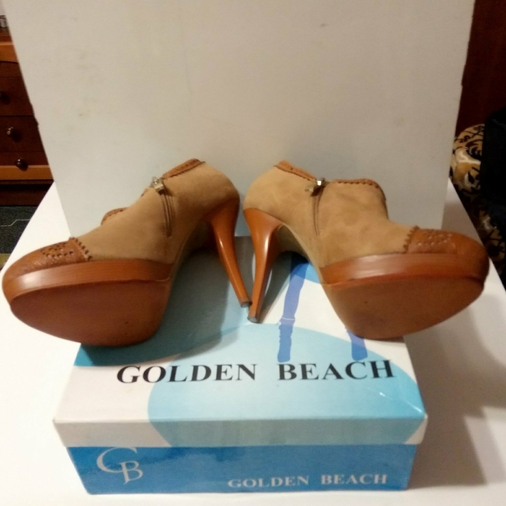 Туфли женские на каблуке GOLDEN BEACH 37 размер, numer zdjęcia 6