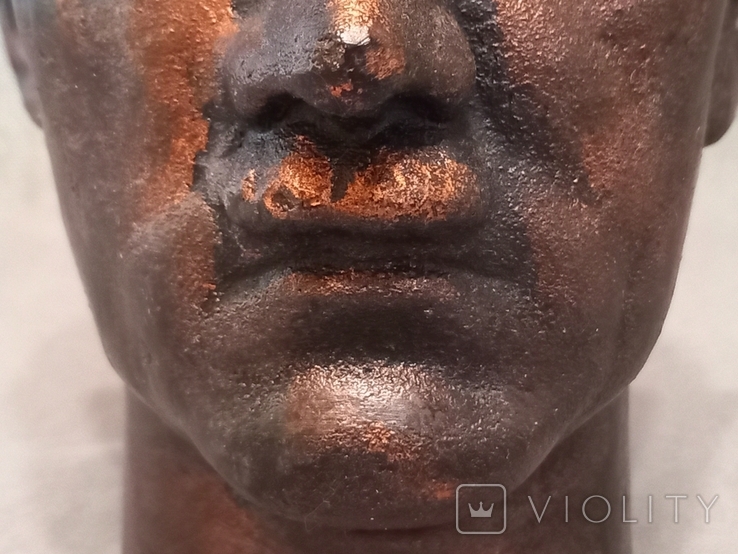 Bust of Adolf Hitler Metal Iron / Before Washing Was Stamp 1944 Photo No. 9, photo number 7
