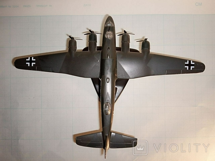 Модель самолета FW- 200c Condor Atlas. Швейцария. Металл, фото №6