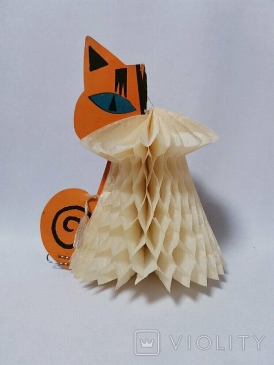 Garland of the USSR voluminous paper Christmas tree toy new year decoration Christmas tree, photo number 2