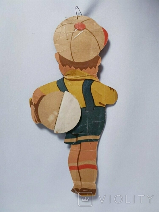 Гірлянда СРСР об'ємна паперова ялинка іграшка новорічна прикраса ялинка суддя 44 см, фото №3