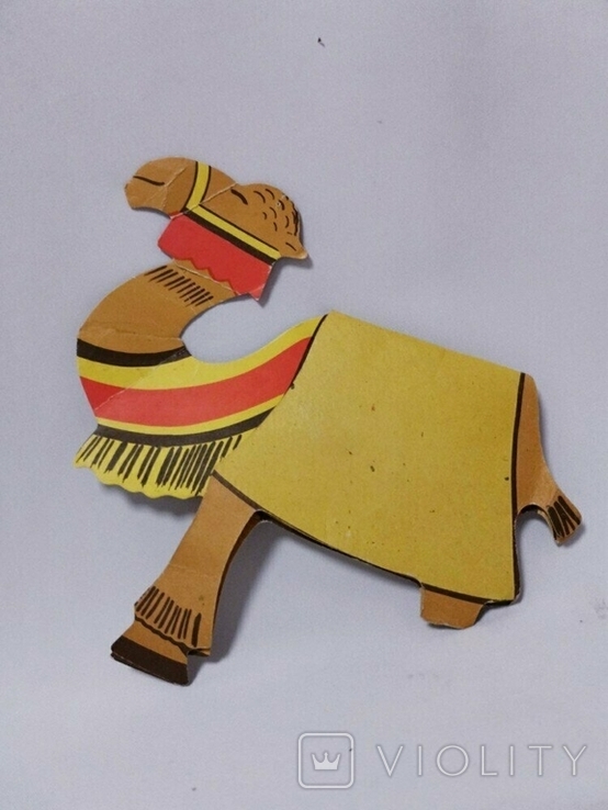 Garland of the USSR, voluminous paper Christmas tree toy, new year, decoration, Christmas tree, camel, photo number 3