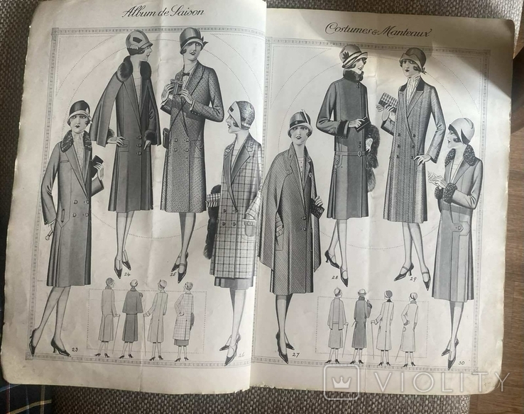 Журнал мод Costumes Manteauz 1927 год, фото №5