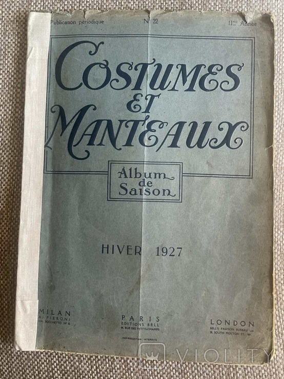Журнал мод Costumes Manteauz 1927 год, фото №8