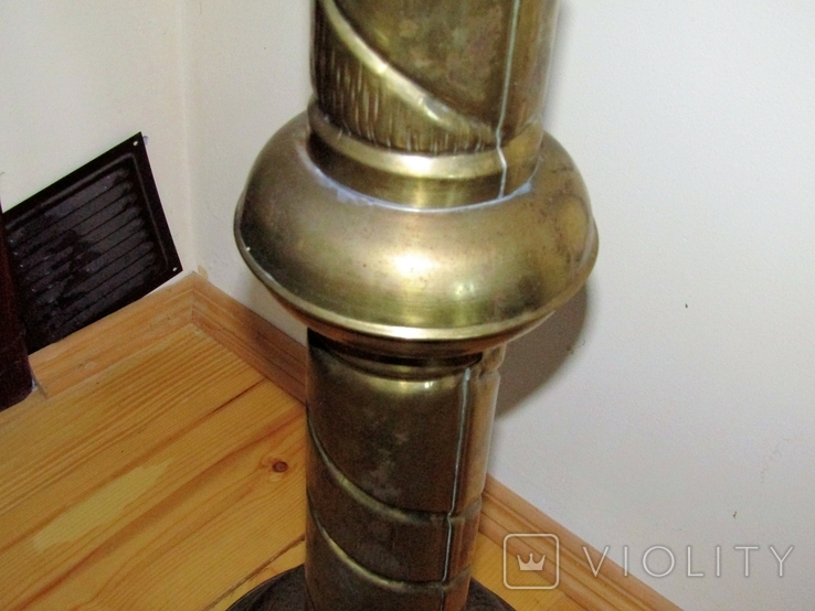 Floor Planter Vase Column Brass Lions Europe, photo number 5