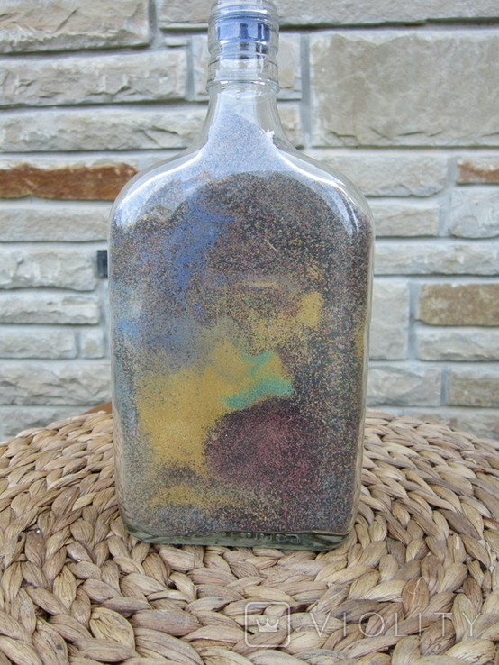 Пляшка з кольоровим піском, фото №7