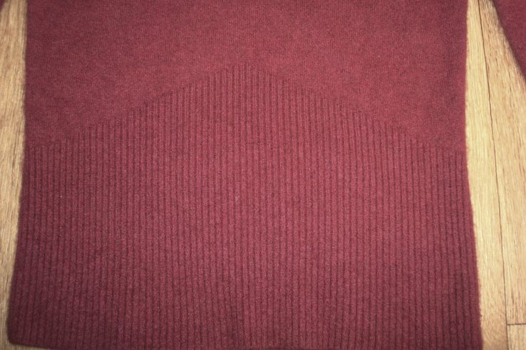 U - Knit pure Кашемировый красивый теплый женский свитер бордо, фото №8