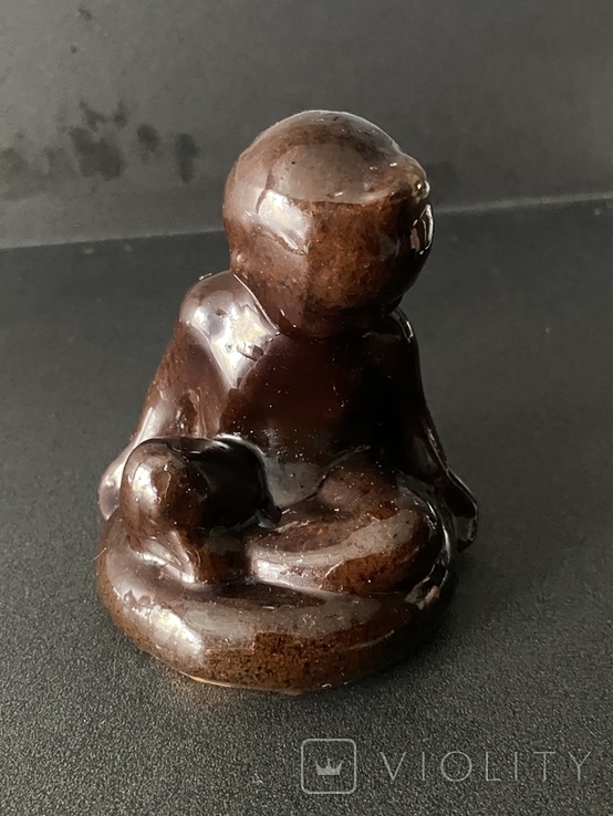 Статуэтка миниатюра Купающийся Мальчик майолика, фото №2