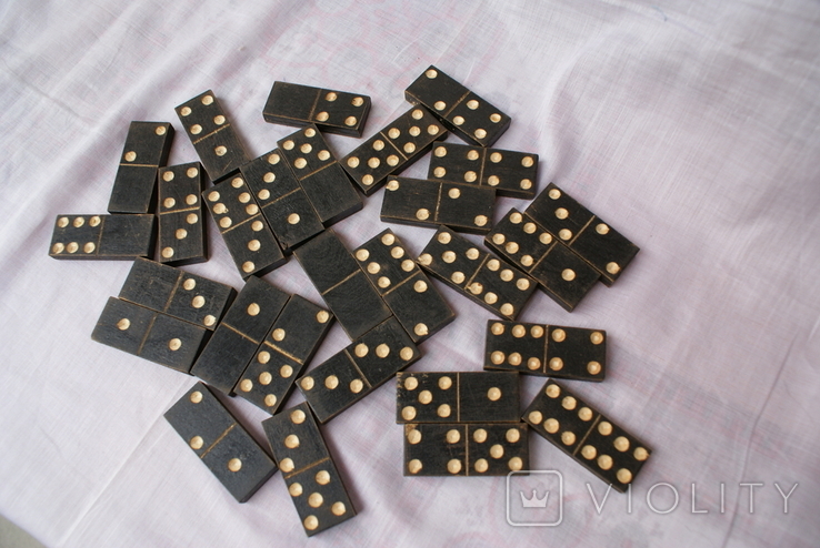Wooden dominoes 28 pcs., artel "Harmony", Gorky, USSR., photo number 4