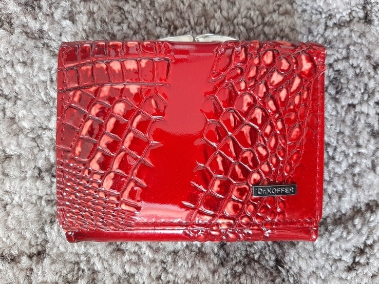 Кожаный женский кошелек dr.koffer (лакированная кожа), фото №2