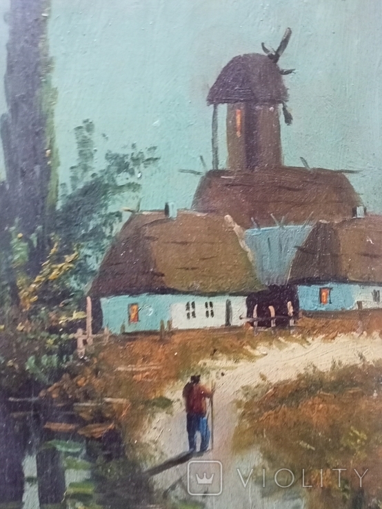 Українська хата біля млина.1900-і р.Без автора, фото №4