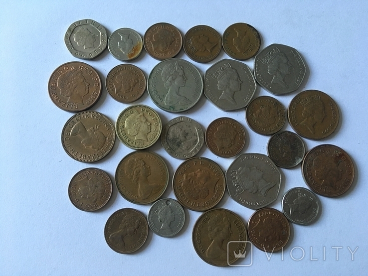 Монеты с изображением королевы Великобритании