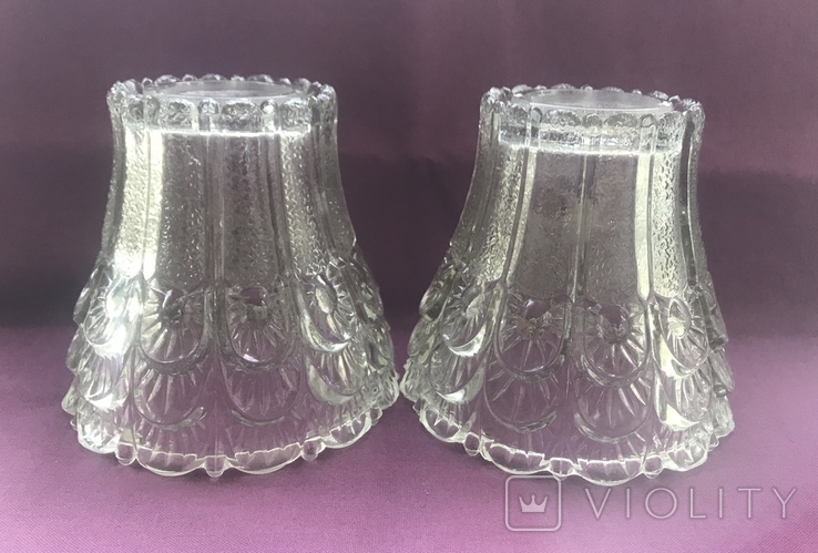 Lace shades. A couple. Cast glass., photo number 2