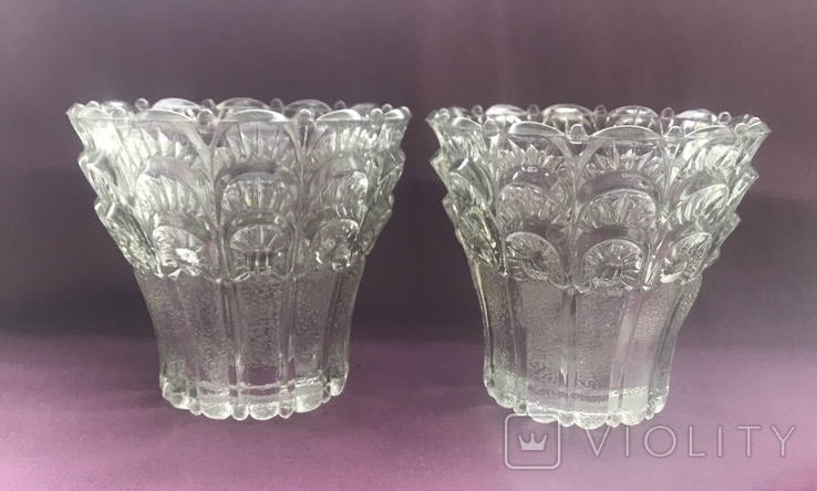 Lace shades. A couple. Cast glass., photo number 3