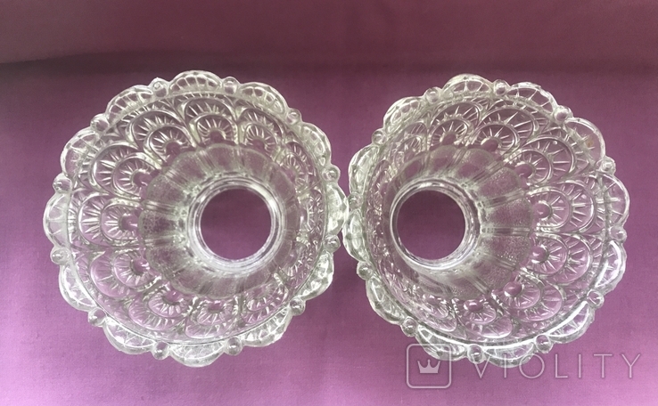 Lace shades. A couple. Cast glass., photo number 5