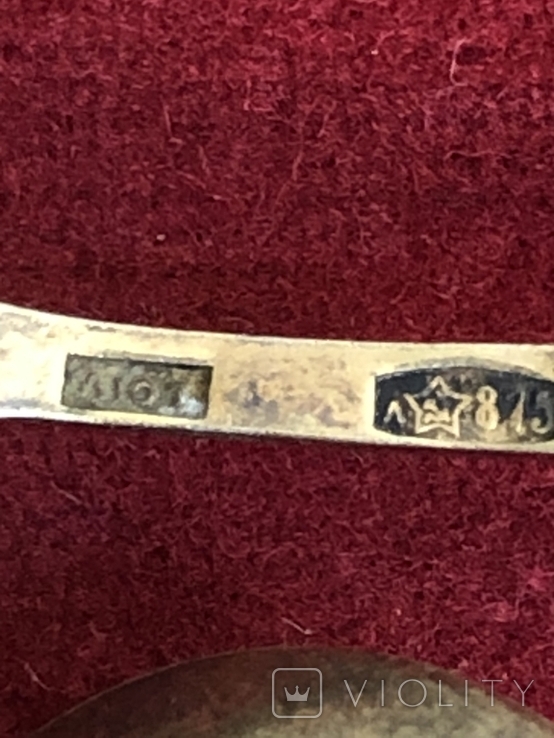 Ложечки и вилочка 1958 г серебро, фото №8