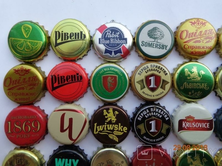 A set of beer caps of modern Ukraine (48 pcs., 29 varieties), photo number 3