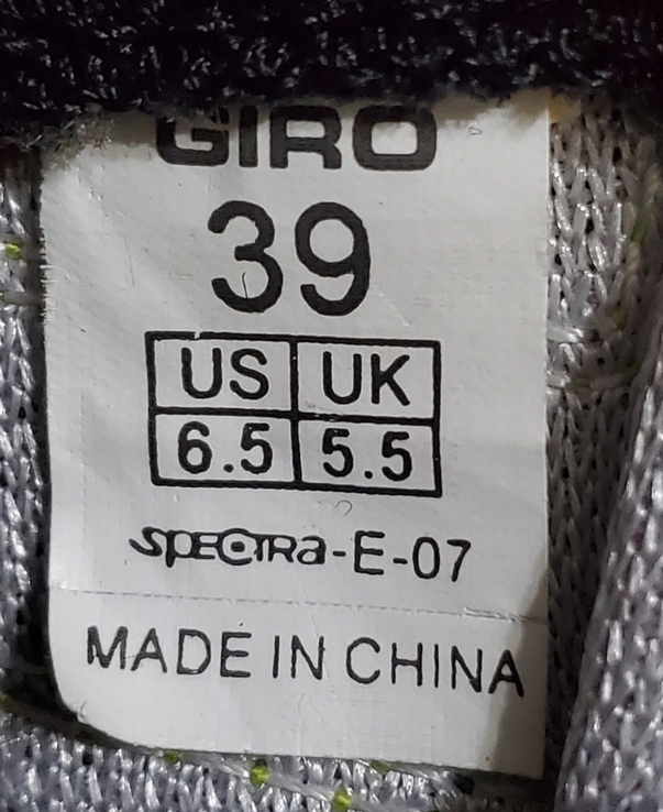 Вело обувь GIRO Spectra. SPD-SL ( р 39 / 25.5 см ), фото №7