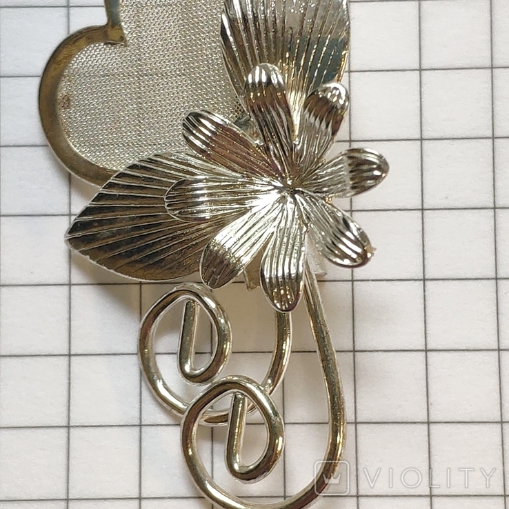 Vintage brooch in the form of a flower, Germany, photo number 7