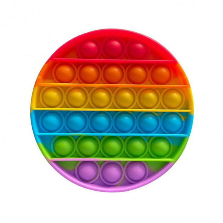 Игрушка-антистресс Pop It. Сенсорная игрушка Поп Ит. Нажми пузырь. Разноцветный круг, фото №6