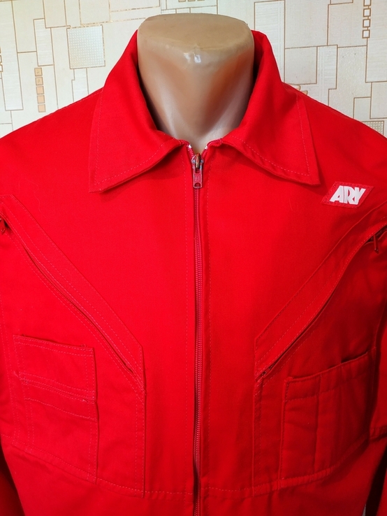 Куртка робоча червона ARY коттон полиестер р-р 52 (відмінний стан), фото №4
