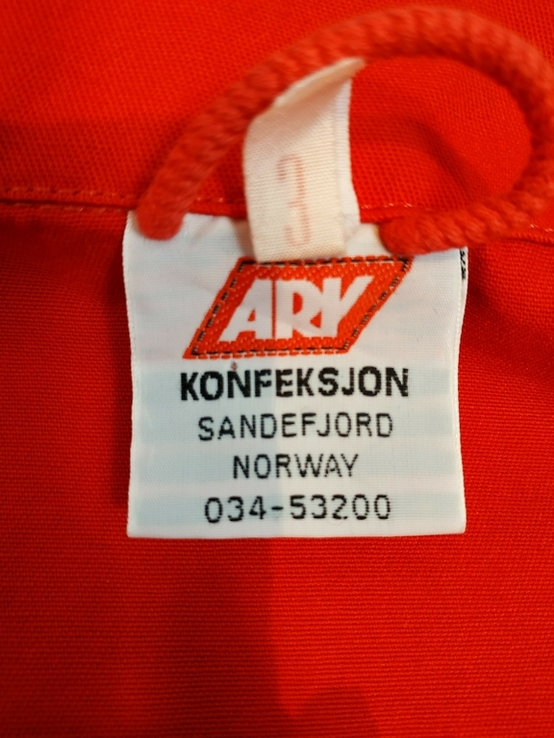 Куртка робоча червона ARY коттон полиестер р-р 52 (відмінний стан), photo number 9