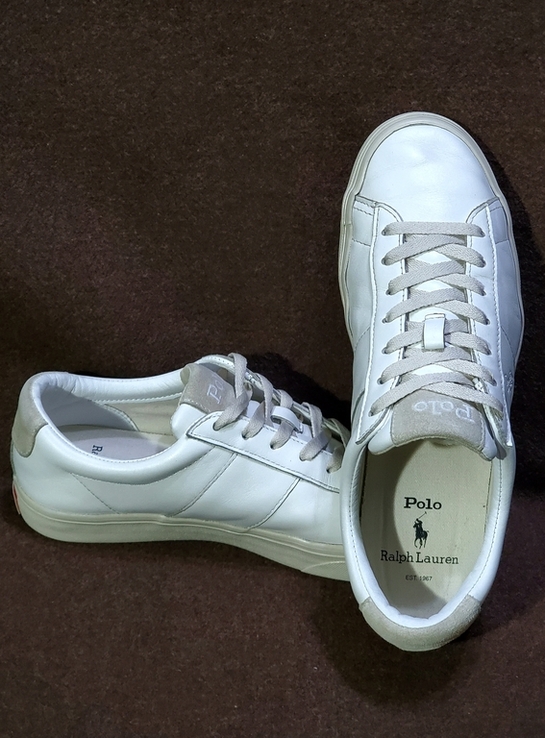 Кожаные кроссовки POLO Ralph Lauren SAYER ( p 42 / 27.5 см ), photo number 2