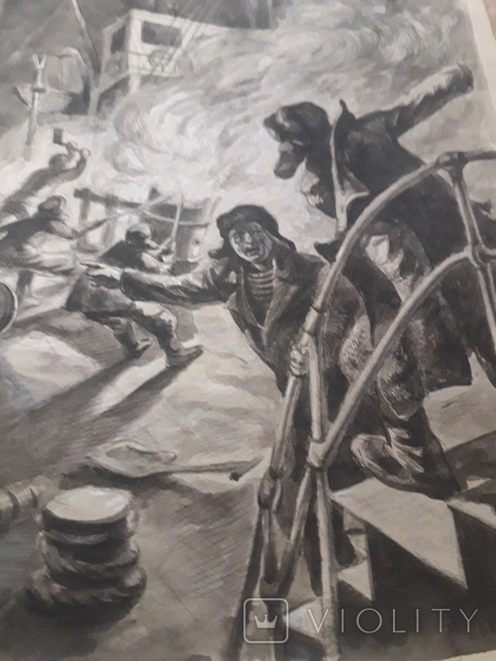 М.Штаерман, два рисунка/иллюстрации к книге Н.Трублаини, Лахтак - первая половина ХХ в., фото №5