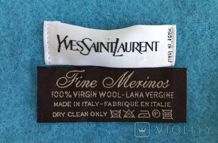 Шерстяний шарф Yves Saint Laurent, фото №3