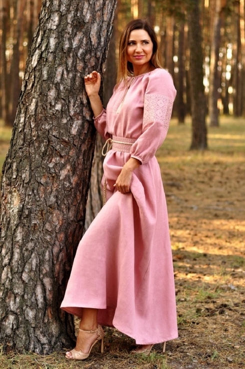 Казково красива сукня пудрово-рожевого відтінку, фото №3