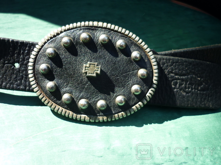 Rino leather belt