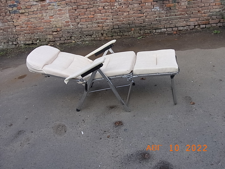 Шезлонг - крісло мягке розкладне made ITALY з Німеччини, photo number 2