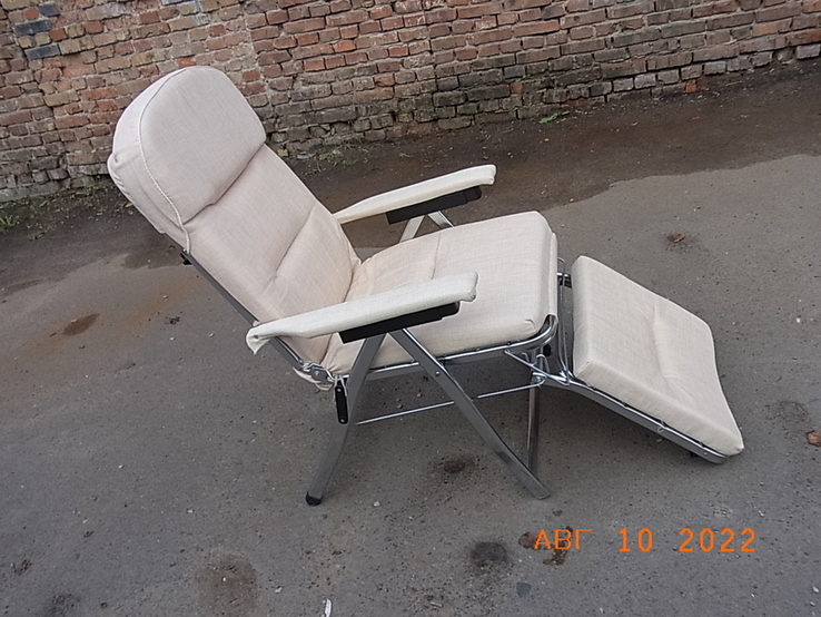 Шезлонг - крісло мягке розкладне made ITALY з Німеччини, фото №10