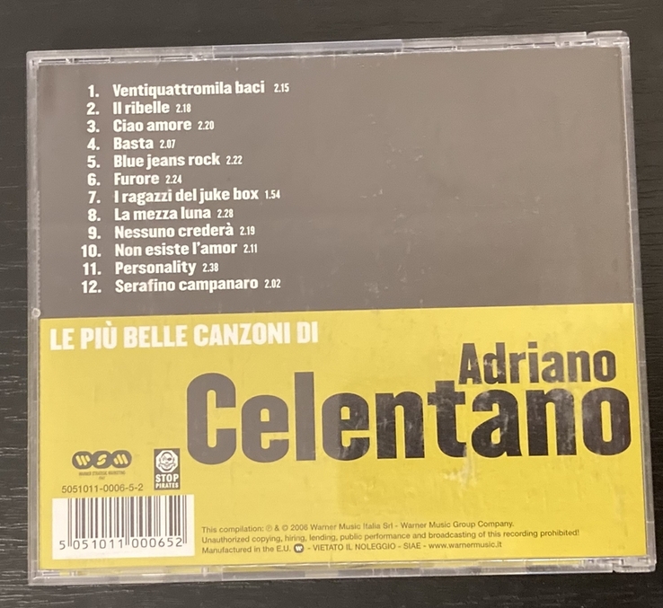 Celentano (le piu belle canzoni li) фирменный Италия, numer zdjęcia 4