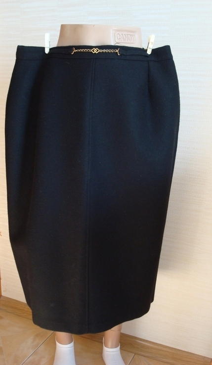  C&amp;A Canda 100 % шерсть женская теплая зимняя юбка черная, photo number 3