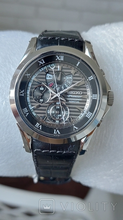 Часы японские SEIKO Premier Perpetual SPC053P1, photo number 8